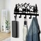 Deer Metal Key Holder for Wall, Key Holder Wall Mount, Key Rack, Key Hooks for Living Room, Hallway, Office